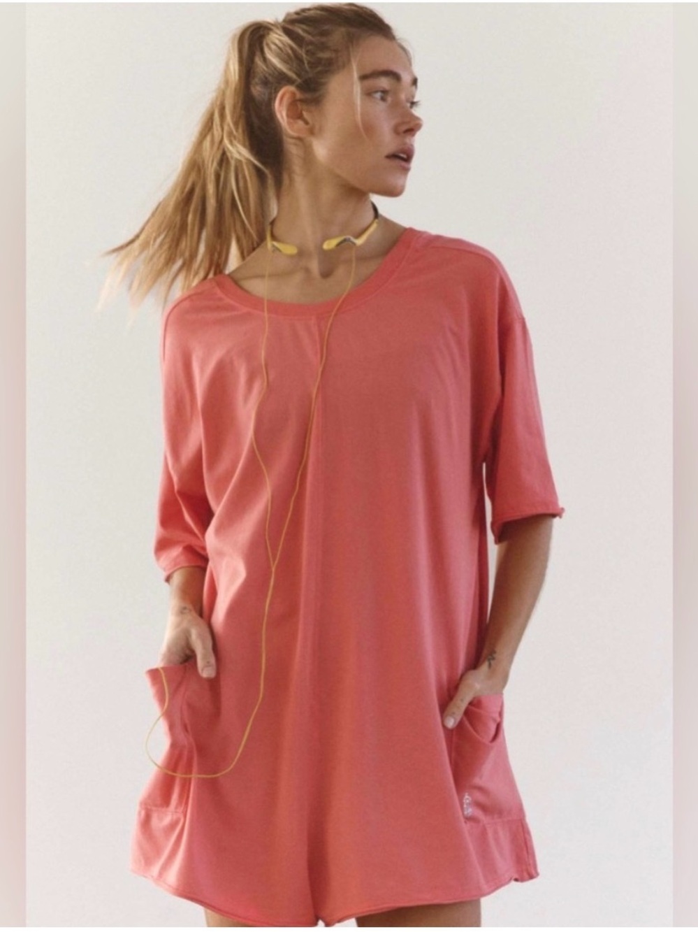 NWT Free People Movement Hot Shot Tee Romper